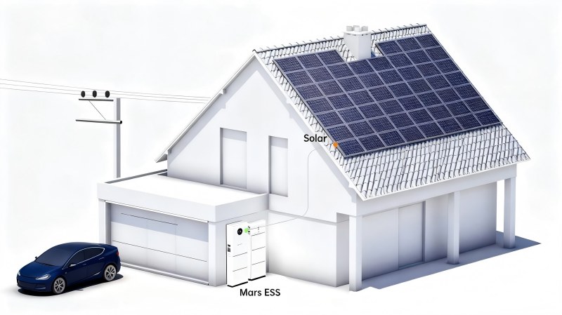 Hur man kopplar ihop energilagring för bostäder med taksolfästen för energisystem i hemmet