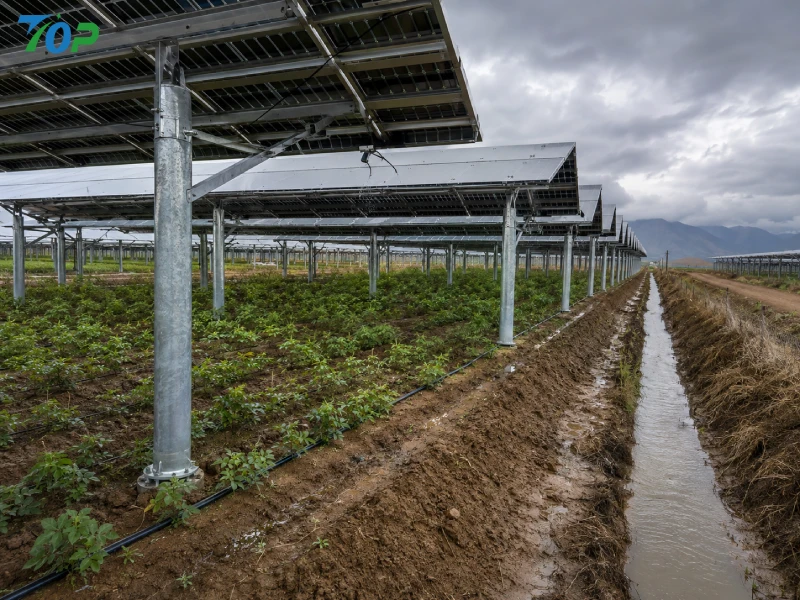 Jordbrukssolarmonteringssystem och deras inverkan på markfuktighet: tekniska insikter för agrovoltaiska projekt