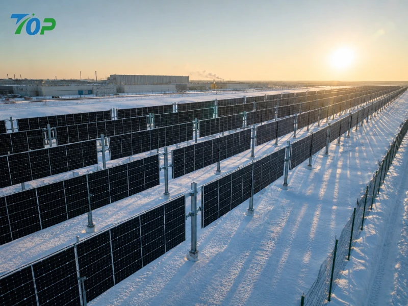 Vertikal solenergi i snöiga områden: tekniska fördelar med vertikala PV-system under vinterförhållanden