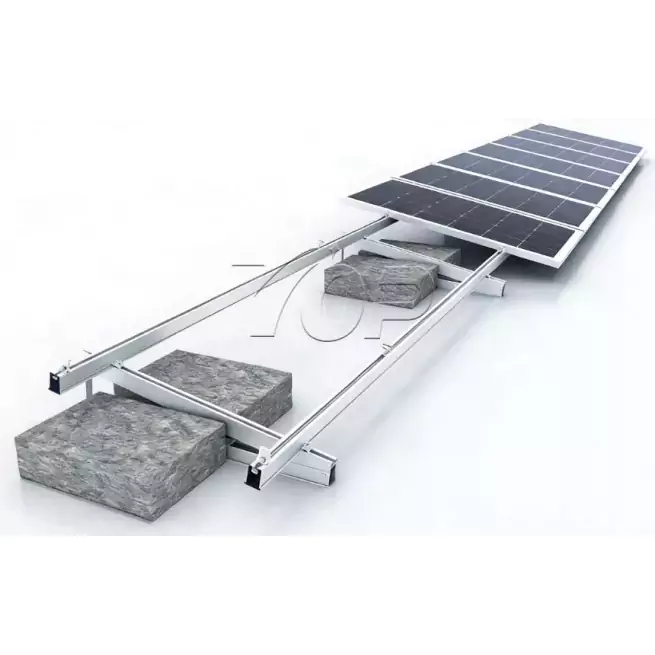 Platt tak i betong Monteringsställ för solar ballast