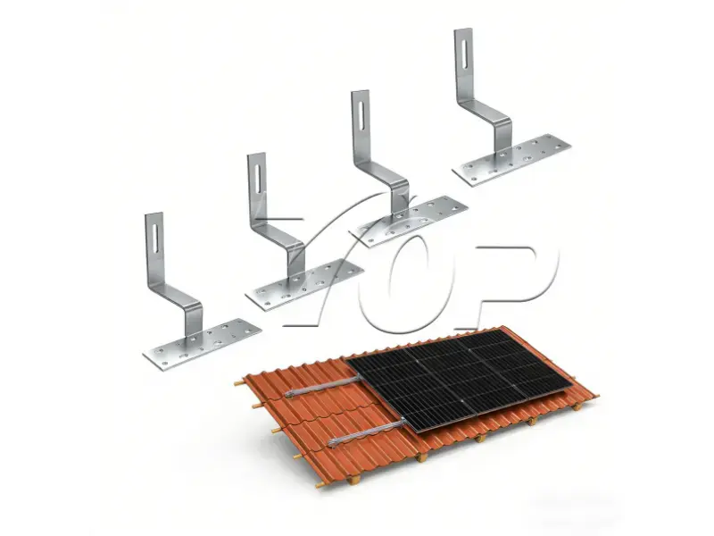 Solar Tile Roof Mounting Structures
