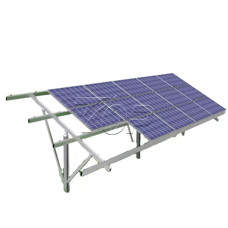 Enkelstapel markmonteringssystem för solpaneler
